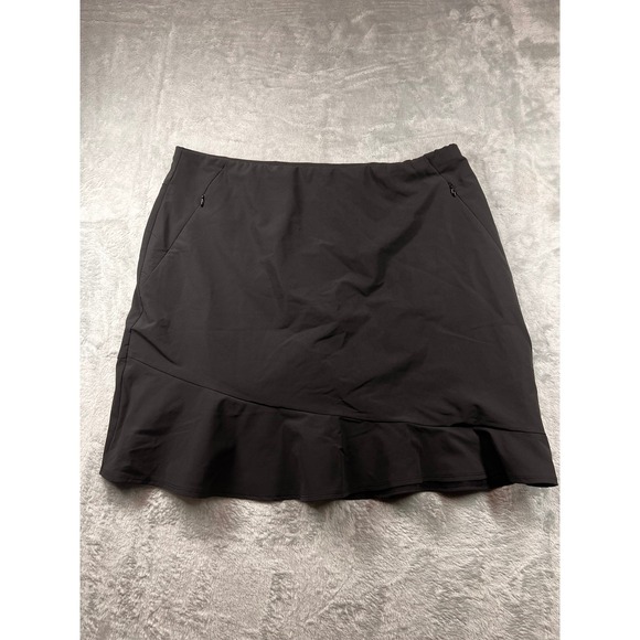 Tail Pants - Tail Tech Womens Golf Skort Black Ruffle Hem‎ Performance Skirt Size 14